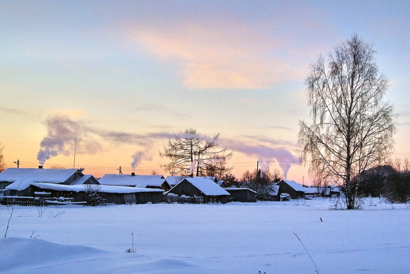 Деревня Сигово зима