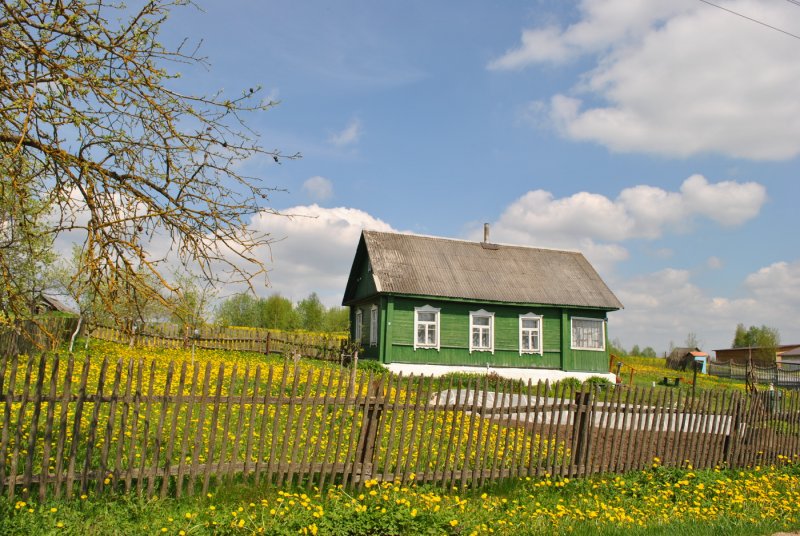 Деревня весной