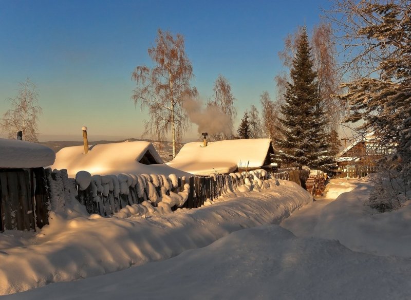 Усть-Илимск зимой