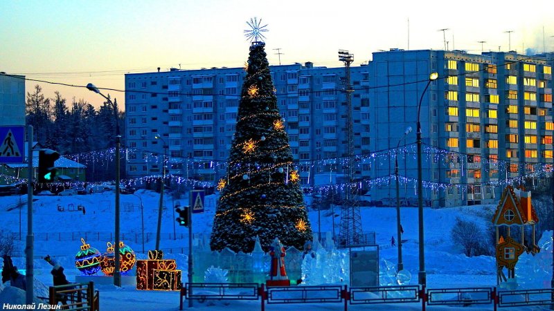 Новогодний городок Усть-Илимск