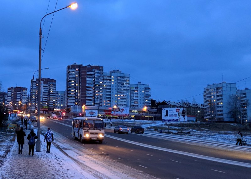 Город Усть Илимск зимой