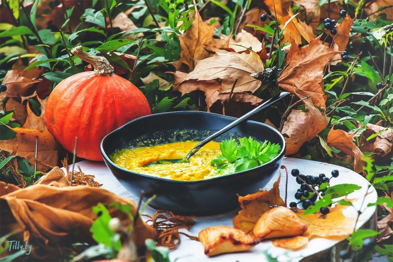 Осенний суп Эстетика
