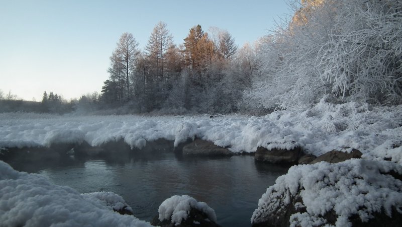 Бирюса река зима