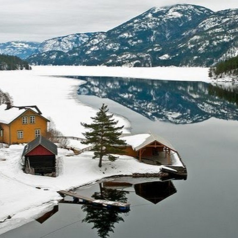 Зимние фьорды Норвегии