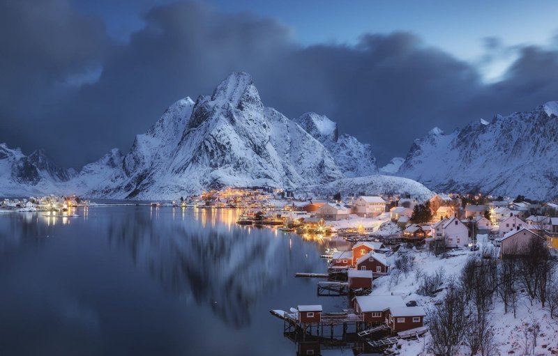 Тренделаг Норвегия зима