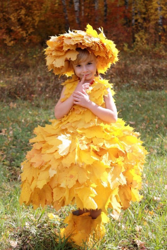 Осенний костюм для девочки