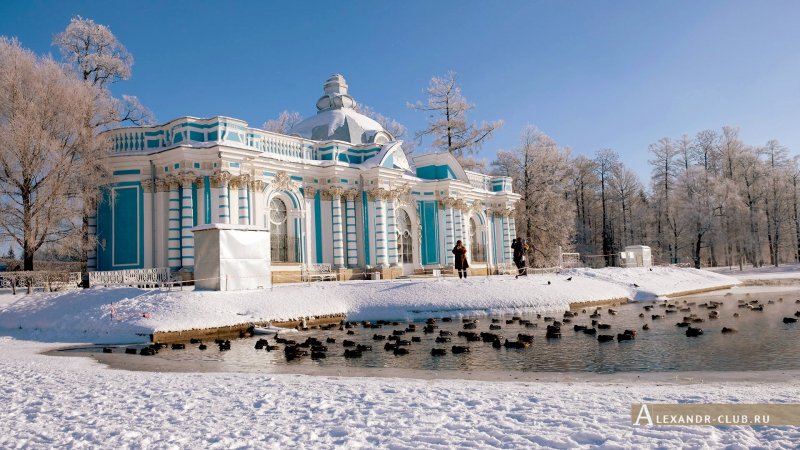 Екатерининский парк Царское село зима