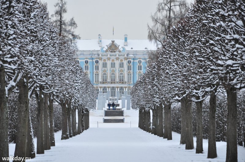 Екатерининский парк Москва зима