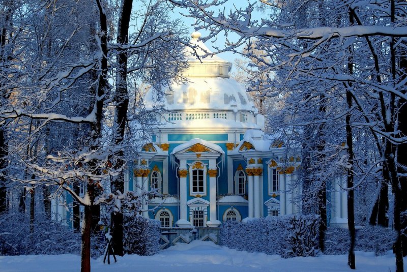 Александровский парк Царское село зимой