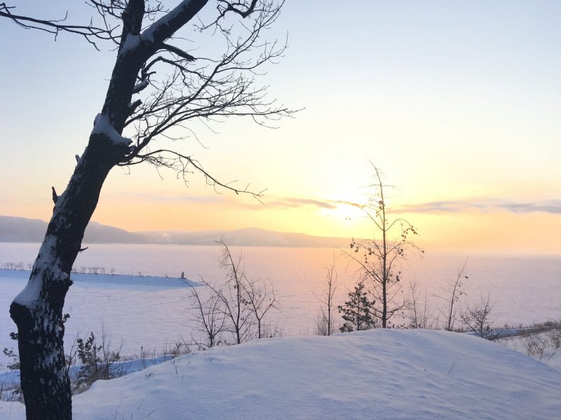 Волга зимой Нижегородская область