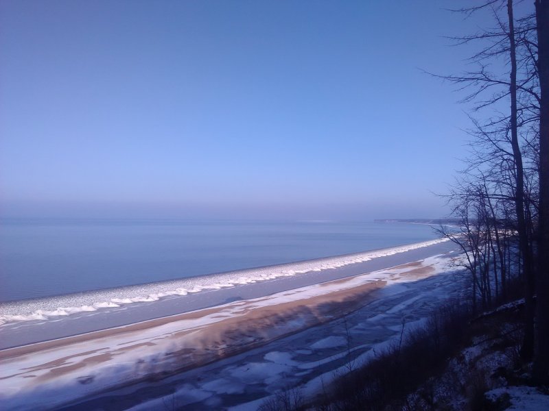 Волга зимой Тольятти