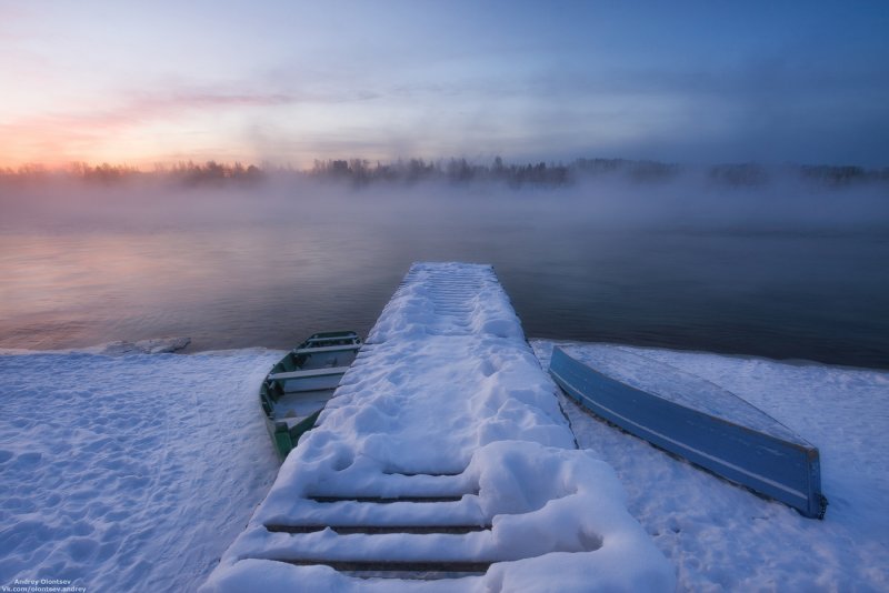 Зимняя Волга Дубна