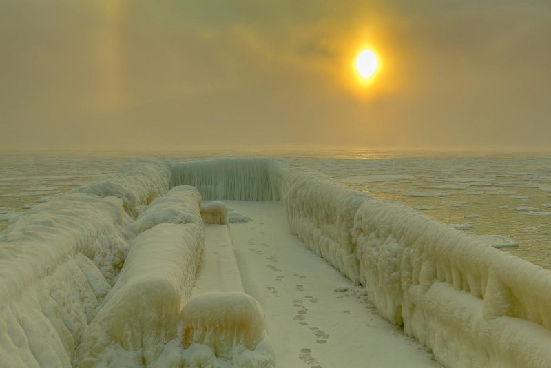 Черное море замерзло Одесса