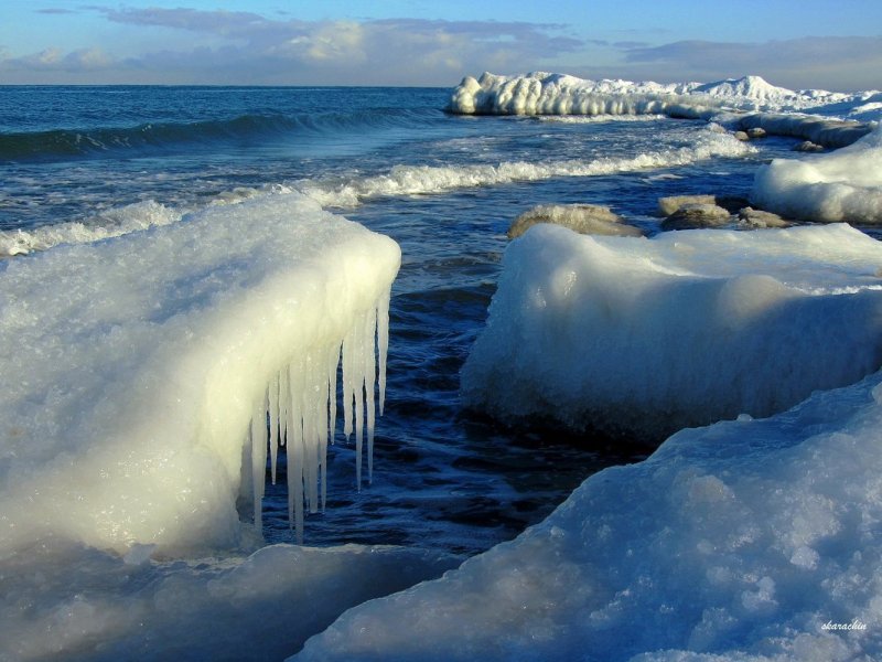 Балтийское море лед