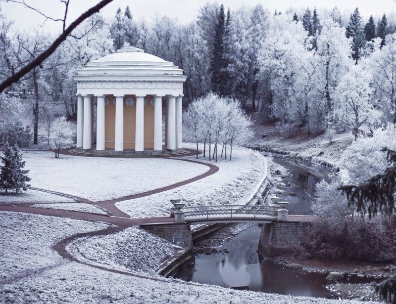 Павловский парк Санкт-Петербург зимой