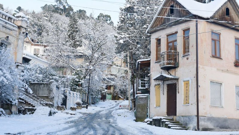 Оз Рица Абхазия зимой