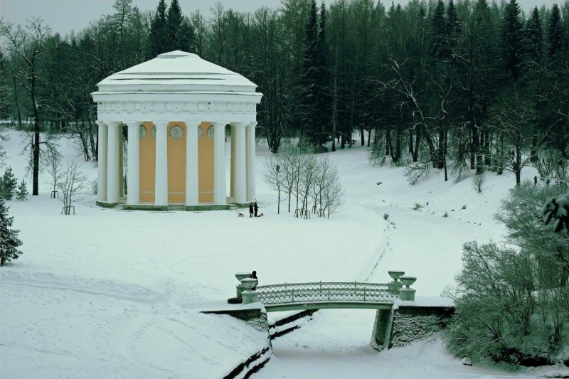 Павловск парк зимой