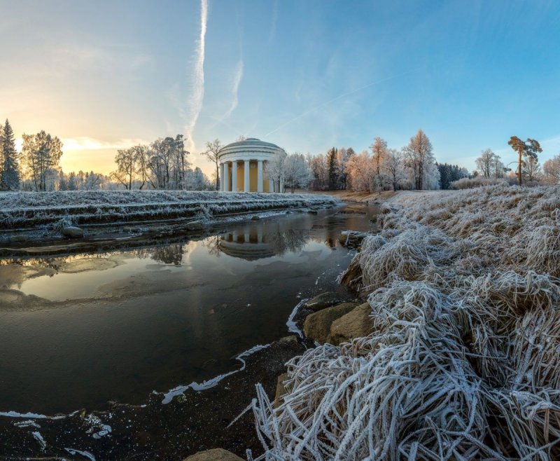 Парк Павловск Санкт-Петербург зимой