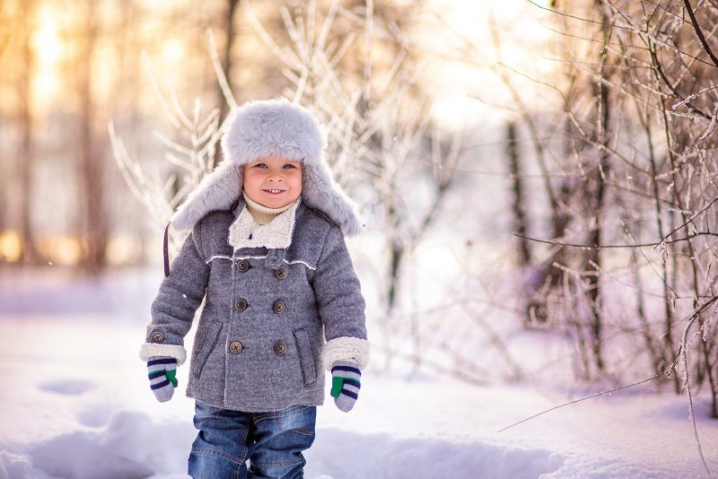 Зимняя фотосессия для мальчика