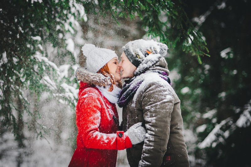 Влюбленные зима