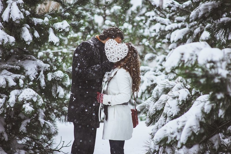 Влюбленные зима