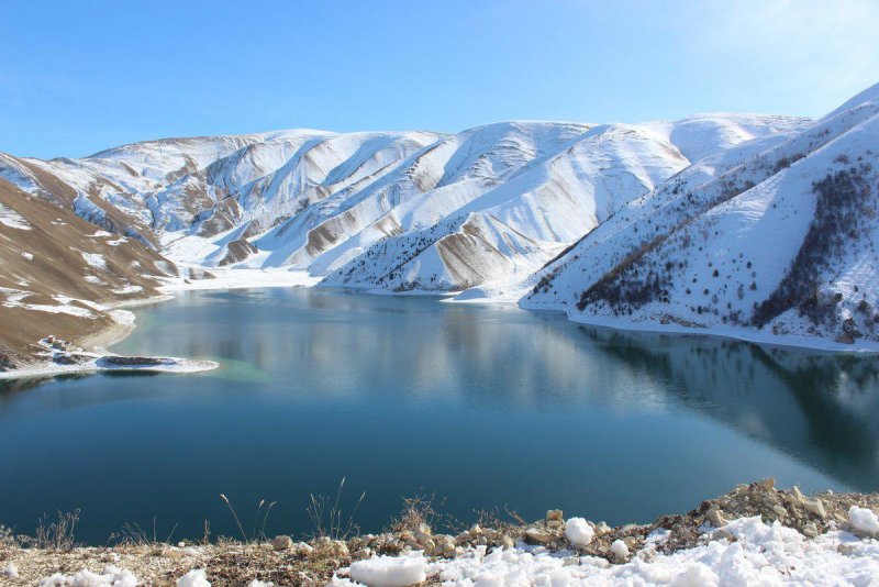 Озеро Кезеной-ам зимой