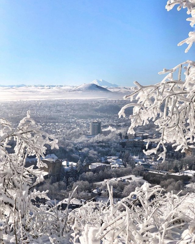 Зима в Пятигорске 2021