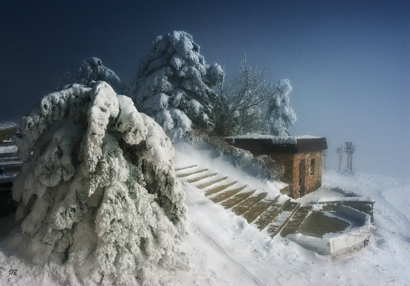 Гора Машук Пятигорск зима