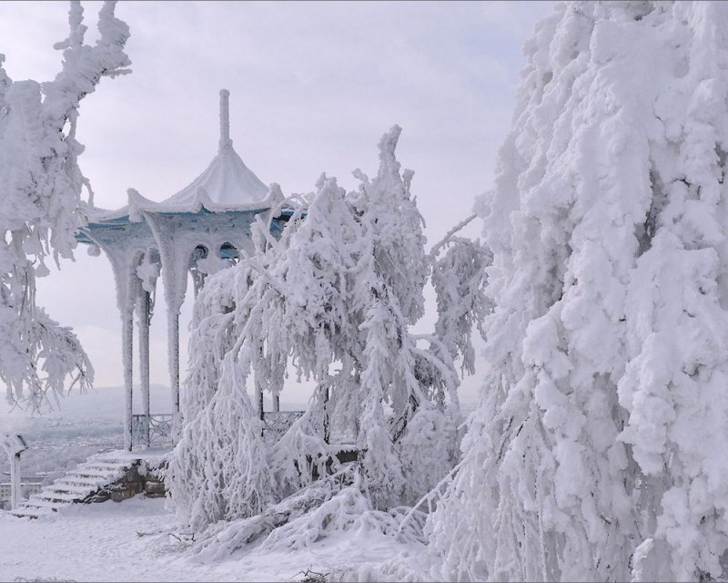Пятигорск снег