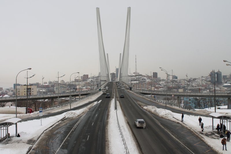 Владивосток порт зима