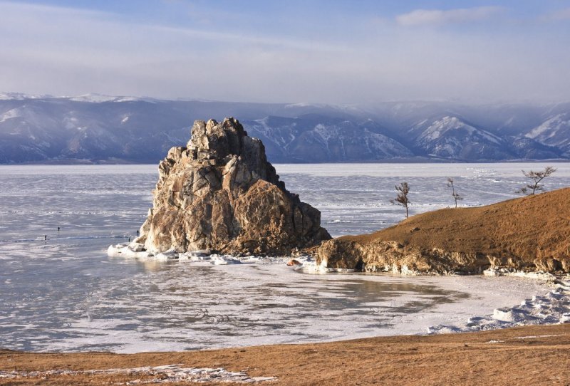 Озеро Байкал Листвянка остров Ольхон зима