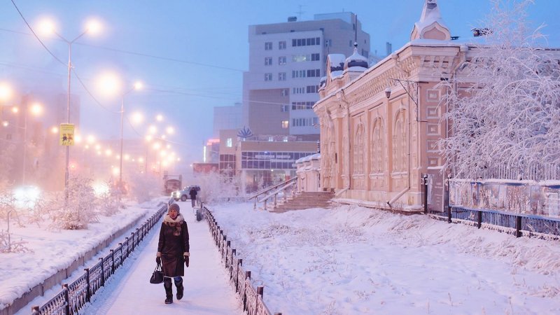 Якутск в январе