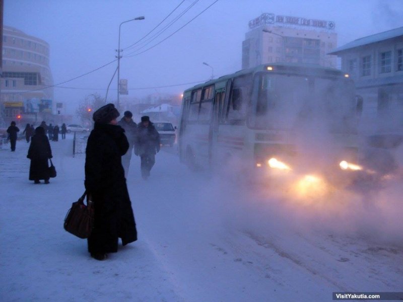 Город Якутск зимой