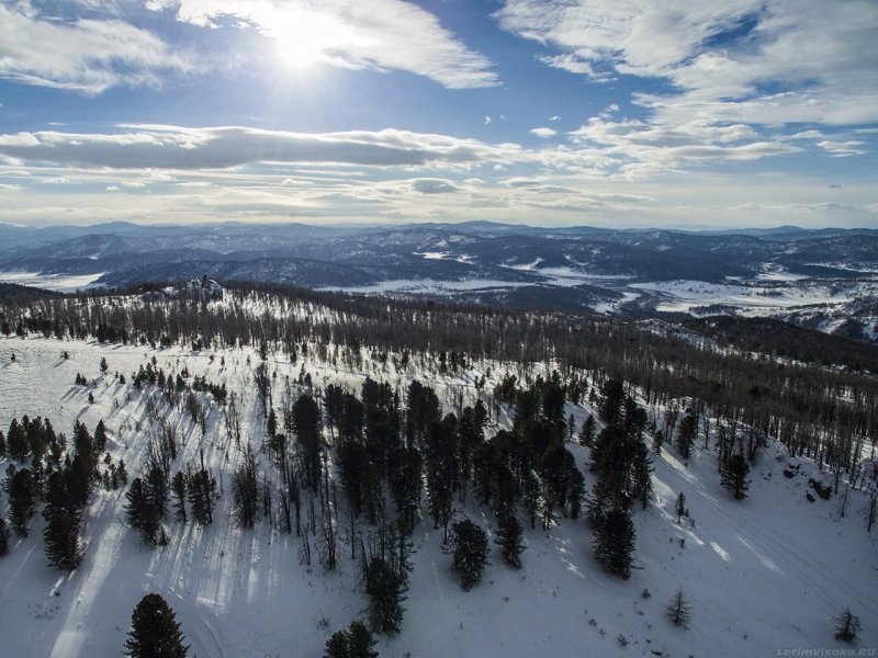 Семинский перевал Алтай зима