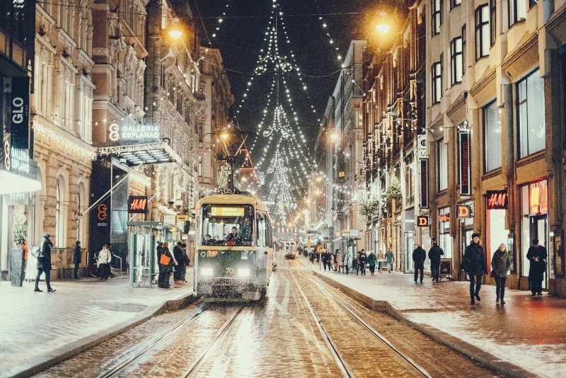 Хельсинки на машине по городу
