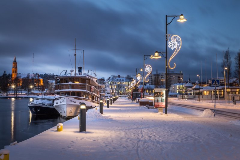 Финляндия Хельсинки зимой