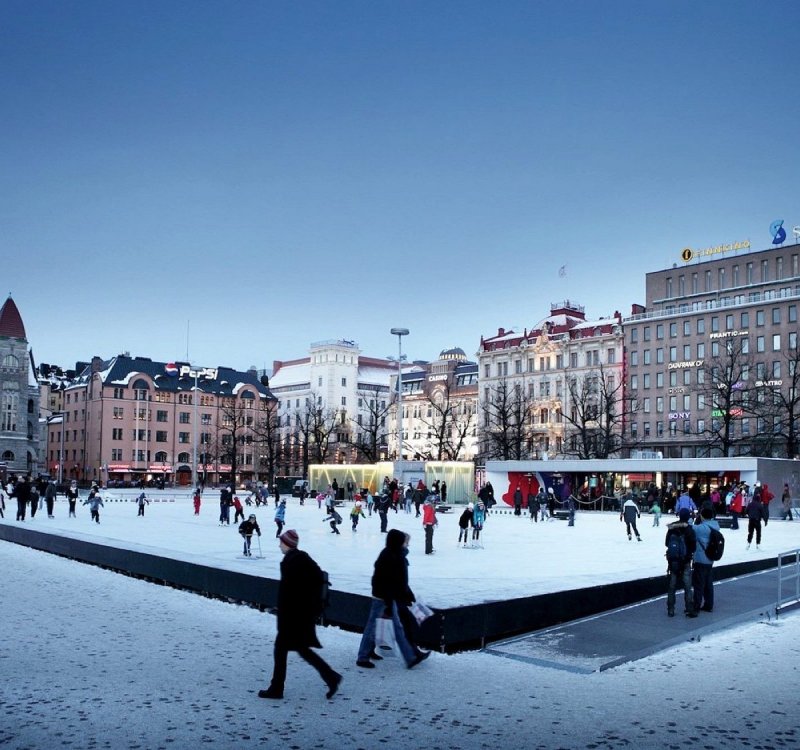 Финляндия Хельсинки зимой достопримечательности