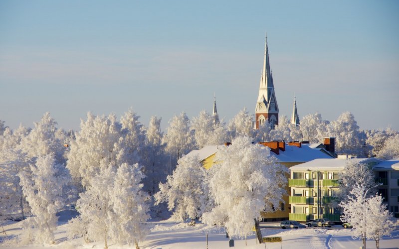 Ювяскюля Финляндия зимой