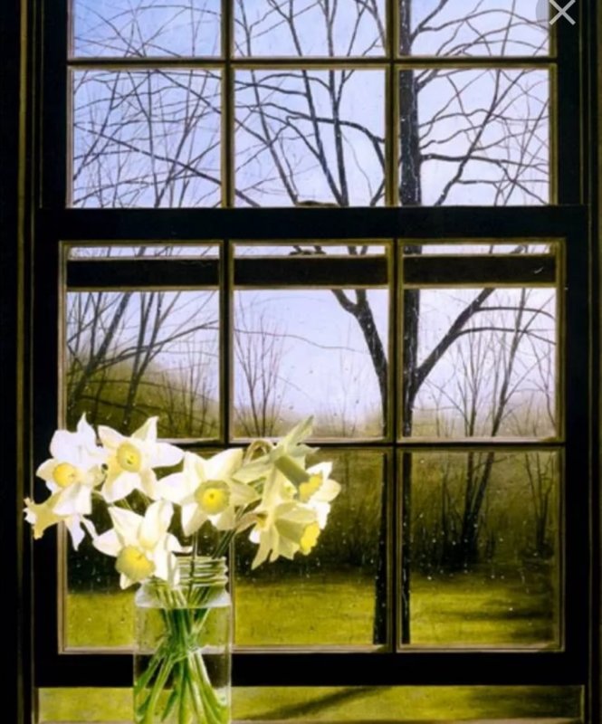 Окно Весна