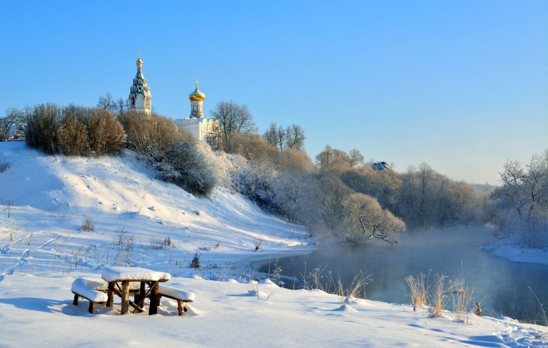 Русские просторы зимой