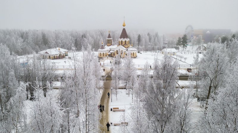 Карелия Петрозаводск зима 2020