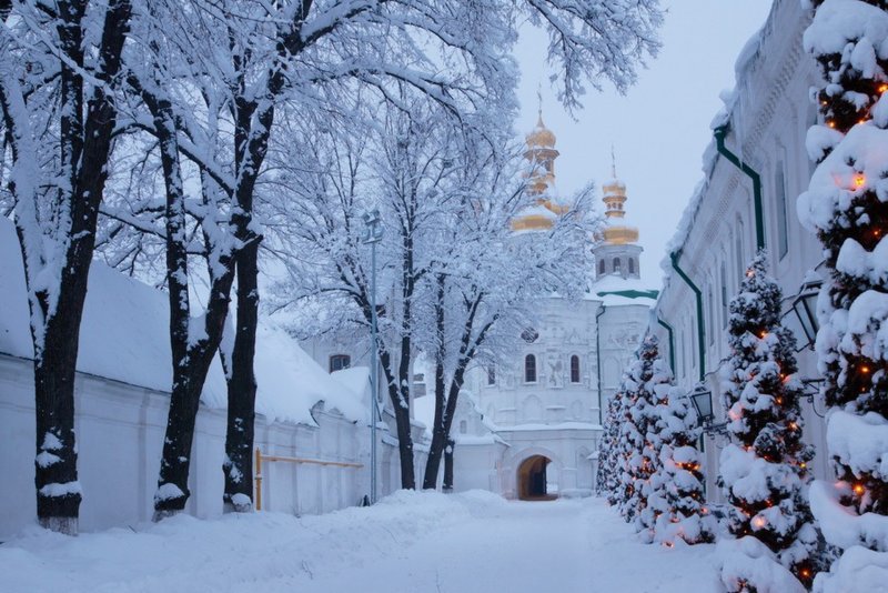 Киевская Лавра зимой