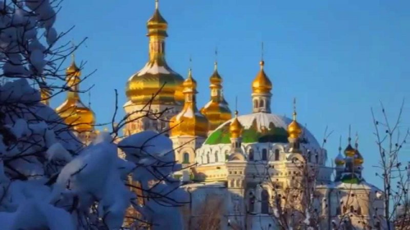 Киево Печерский монастырь зимой