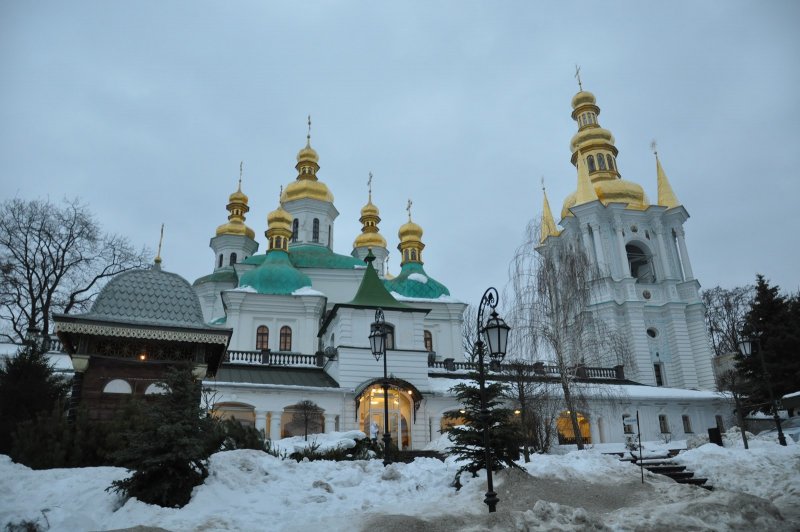 Киево-Печерская Лавра в Киеве зима