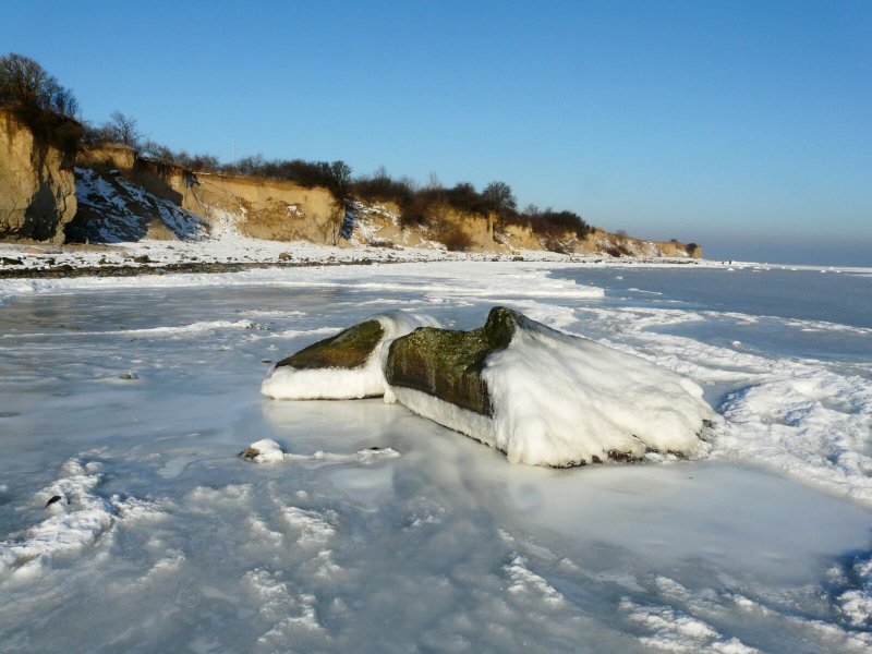 Балтийское море лед зимой и летом