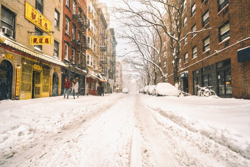 Зимние улицы Нью Йорка