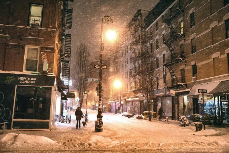 Нью Йорк East Side зимний