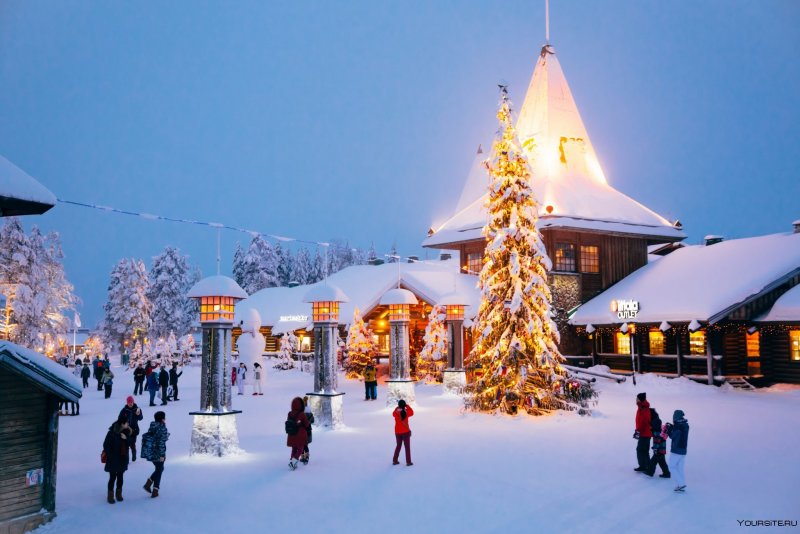 Рованиеми Финляндия деревня Санта Клауса