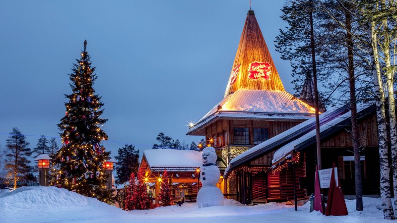 Финляндия зимой Лапландия