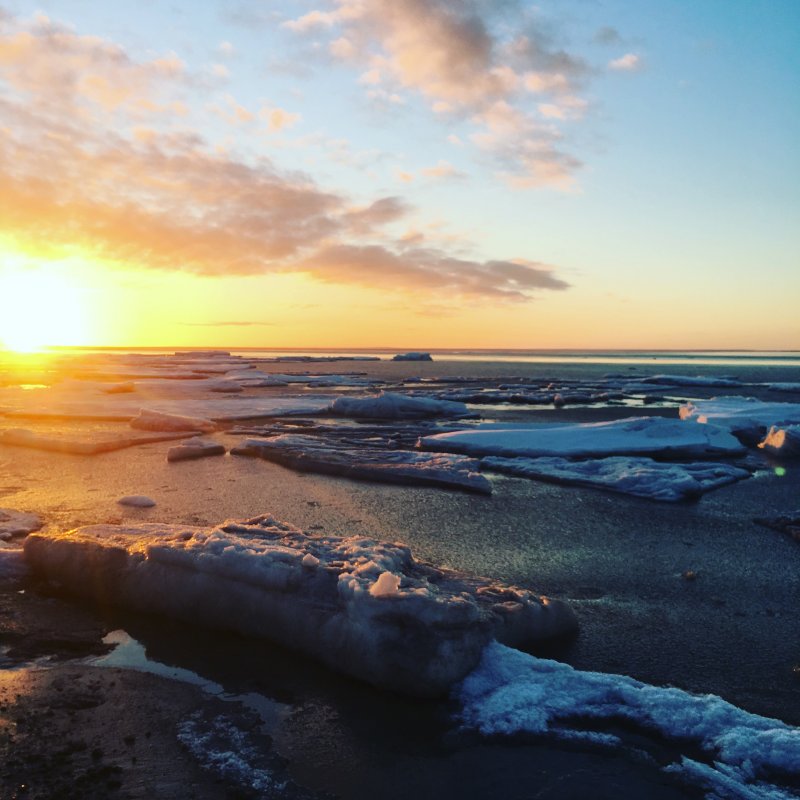 Северодвинск берег белого моря зима